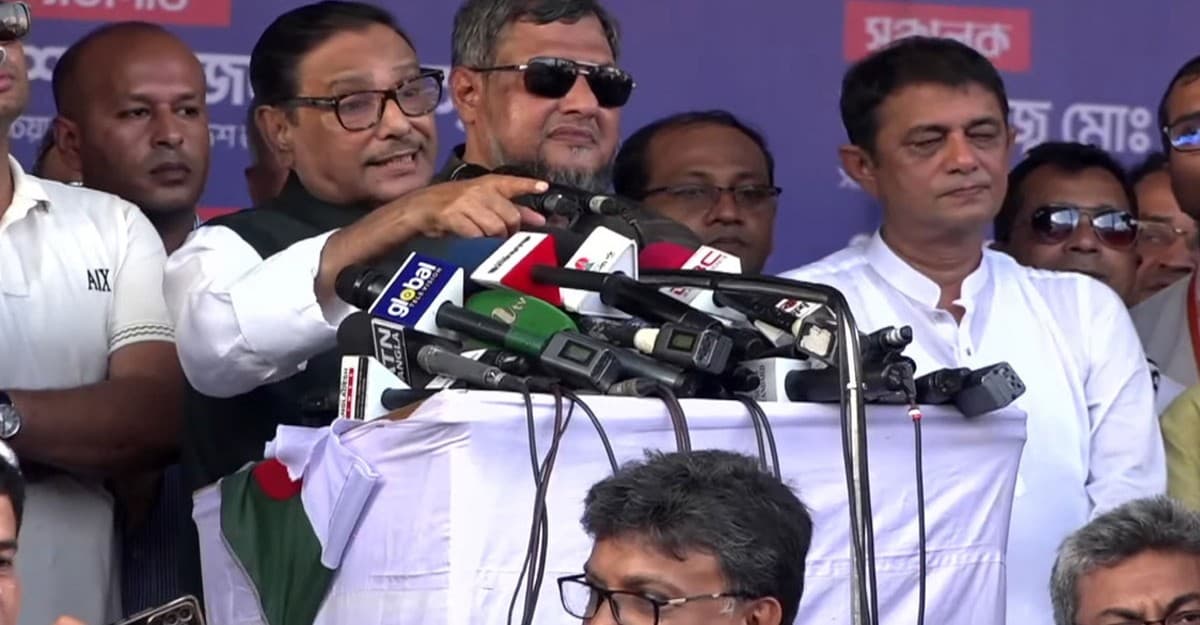 তারেকের বিরুদ্ধে খেলা হবে বললেন ওবায়দুল কাদের