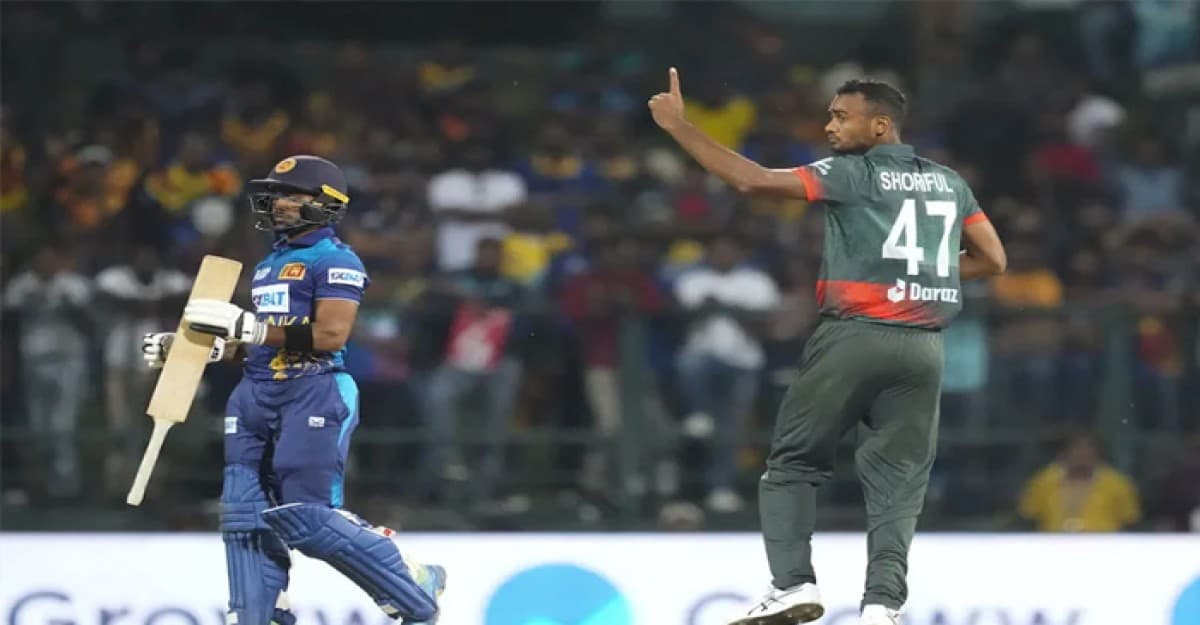 লঙ্কান শিবিরে তাসকিন-শরিফুলের আঘাত