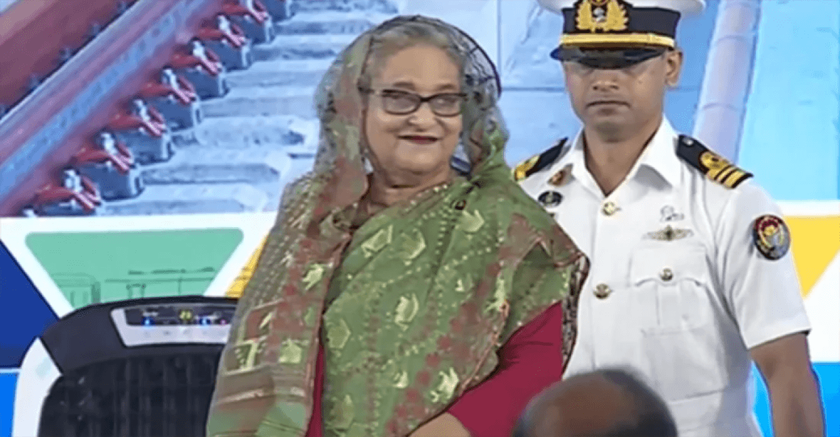 রেল চলাচল উদ্বোধন করতে মাওয়ায় পৌঁছেছেন প্রধানমন্ত্রী