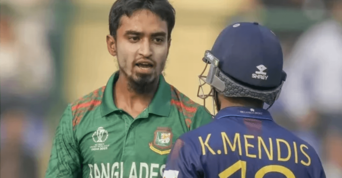 বিশ্বকাপে প্রথমবার উইকেট পেলেন তানজিম