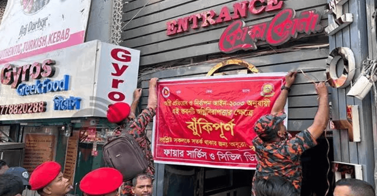 রাজধানীতে দুইটি বাণিজ্যিক ভবন ঝুঁকিপূর্ণ ঘোষণা
