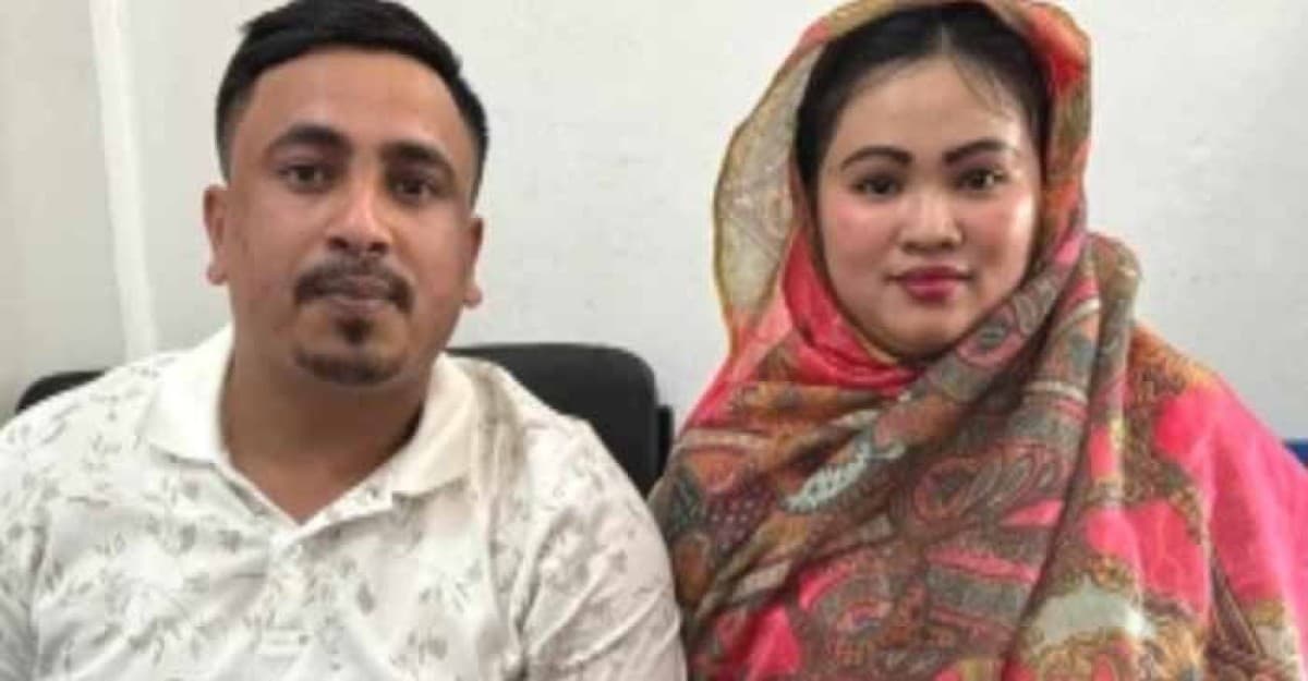 প্রেমের টানে ফিলিপাইনী তরুণী মাধবপুরে