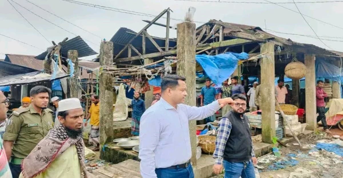 গোয়াইনঘাটে কালবৈশাখী ঝড় ও শিলাবৃষ্টিতে ক্ষয়ক্ষতি কোটি টাকার উপরে