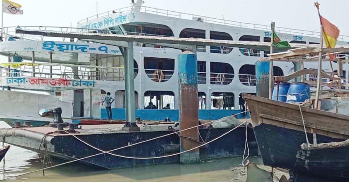 দীর্ঘ অপেক্ষার পর আমতলীর রুটে লঞ্চ চলাচল শুরু