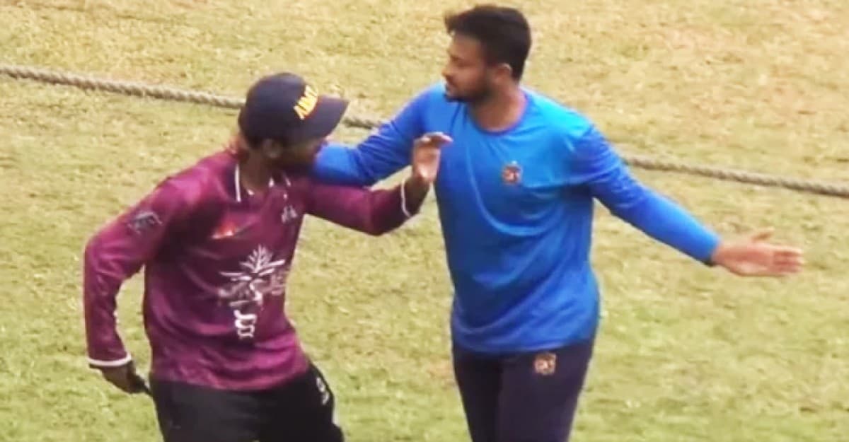 মেজাজ হারিয়ে ভক্তকে চড় মারতে গেলেন সাকিব