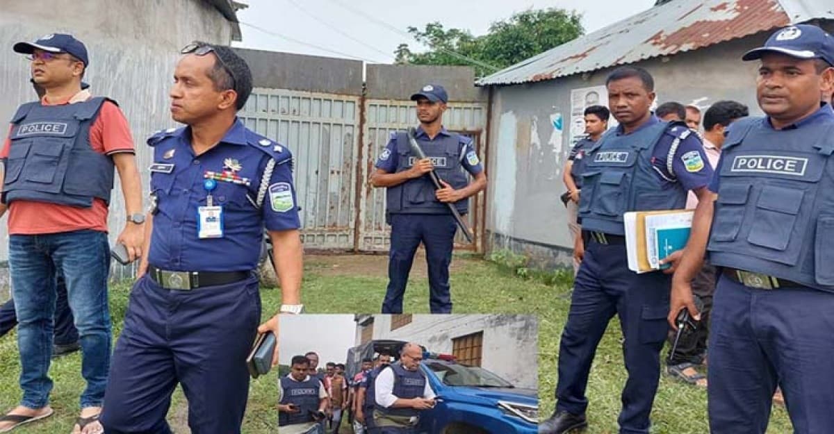 নেত্রকোনায় জঙ্গি আস্তানা সন্দেহে বাড়ি  ঘিরে রেখেছে পুলিশ