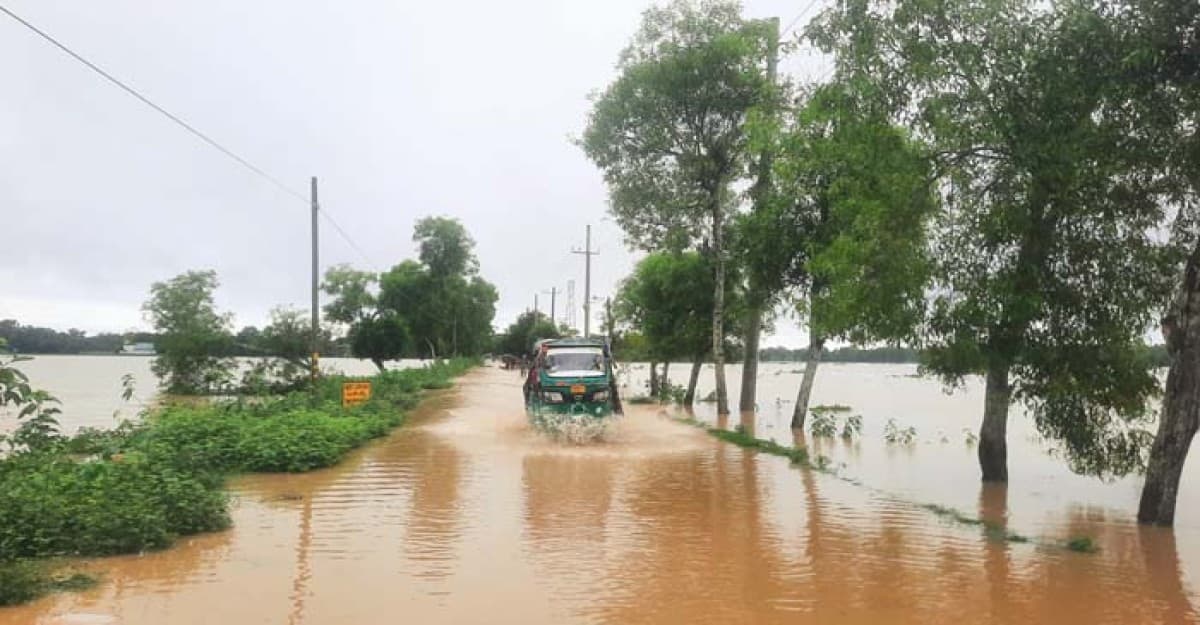 জুড়ীতে অতিবৃষ্টি-পাহাড়ী ঢলে আবারও বন্যার শঙ্কা