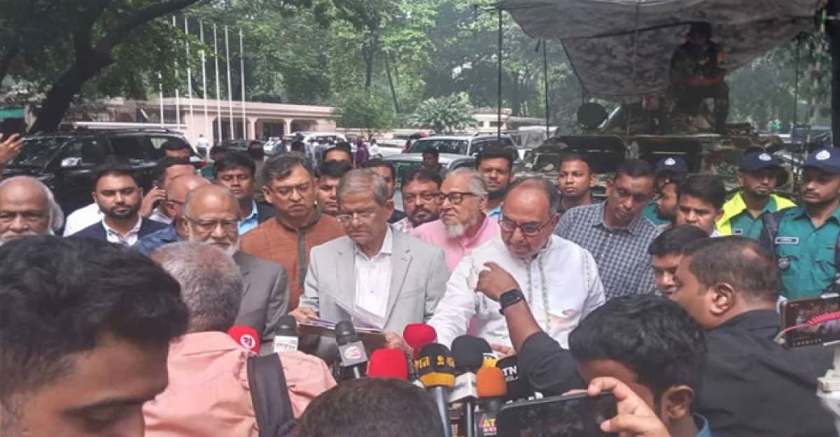 প্রধান উপদেষ্টার কাছে নির্বাচনী রোড ম্যাপ চেয়েছি: মির্জা ফখরুল