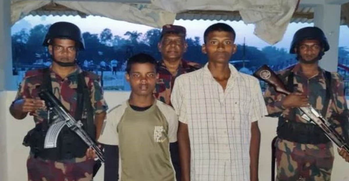 আরাকান আর্মির থেকে বাংলাদেশি দুই কিশোরকে ফেরত আনলো বিজিবি