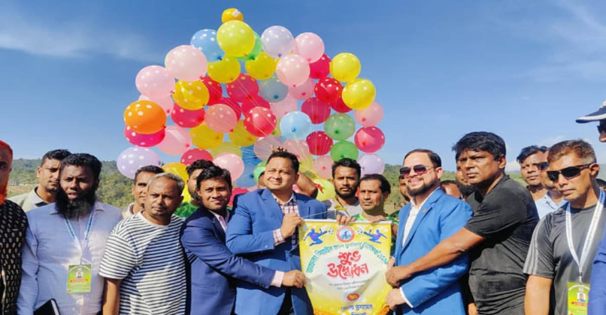 গোয়াইনঘাটে প্রশাসনের উদ্যোগে ফুটবল টুর্নামেন্টের শুভ উদ্বোধন