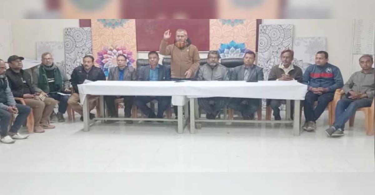 জনবাণী’র সম্পাদকসহ ৪ সাংবাদিকের উপর হামলার নিন্দা জানিয়ে গৌরীপুরে প্রতিবাদ সভা