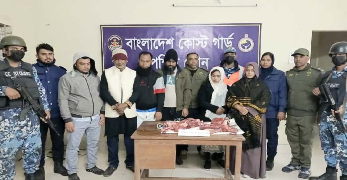 মোংলায় ১১ কেজি হরিণের মাংসসহ আটক ৬