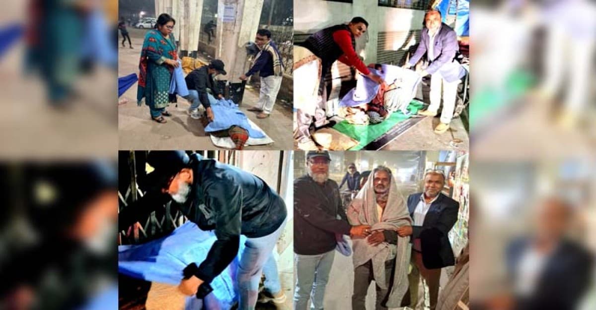 বৈষম্য প্রতিরোধ ফাউন্ডেশনের উদ্যোগে রাজধানীর বিভিন্ন স্থানে শীতবস্ত্র বিতরণ