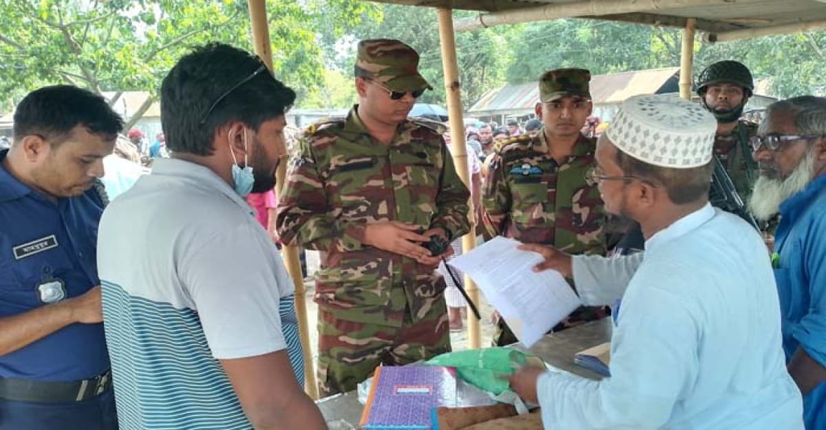 কুড়িগ্রামে সেনাবাহিনীর টহল,অপরাধ জগত কাঁপছে