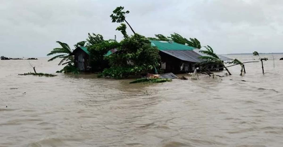 বঙ্গোপসাগরে নিম্নচাপের প্রভাবে,রাঙ্গাবালীতে কয়েক গ্রাম প্লাবিত