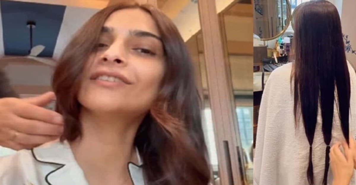 নিজের চুল কেটে দান করলেন অভিনেত্রী সোনাম কাপুর