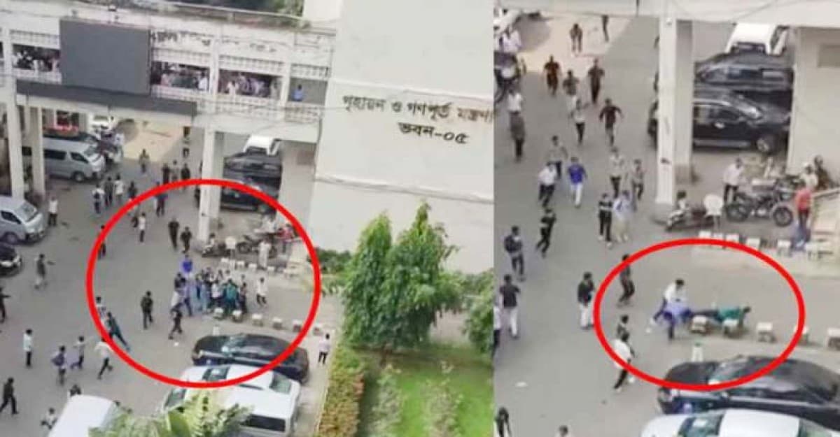 সচিবালয়ে ঢুকে পুলিশকে পেটালেন শিক্ষার্থীরা, ভিডিও ভাইরাল