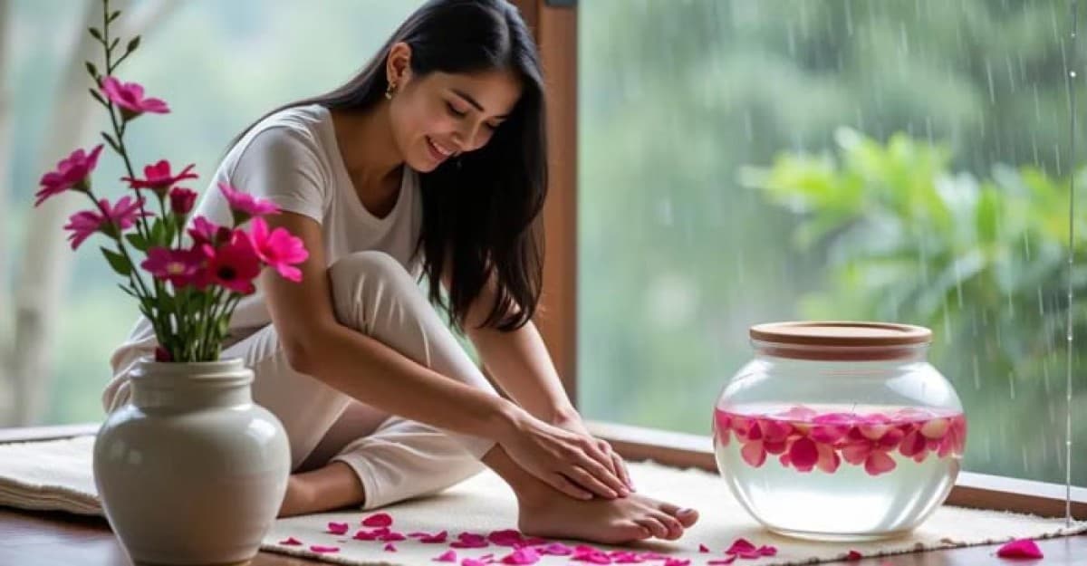 বর্ষায় রাস্তায় কাদা! যে সহজ উপায়ে পায়ের যত্ন নিন