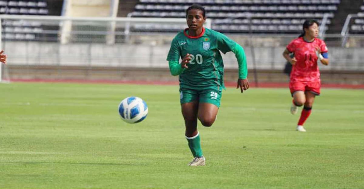 দক্ষিণ কোরিয়ার কাছে ৬-১ গোলে হারলো বাংলাদেশের মেয়েরা