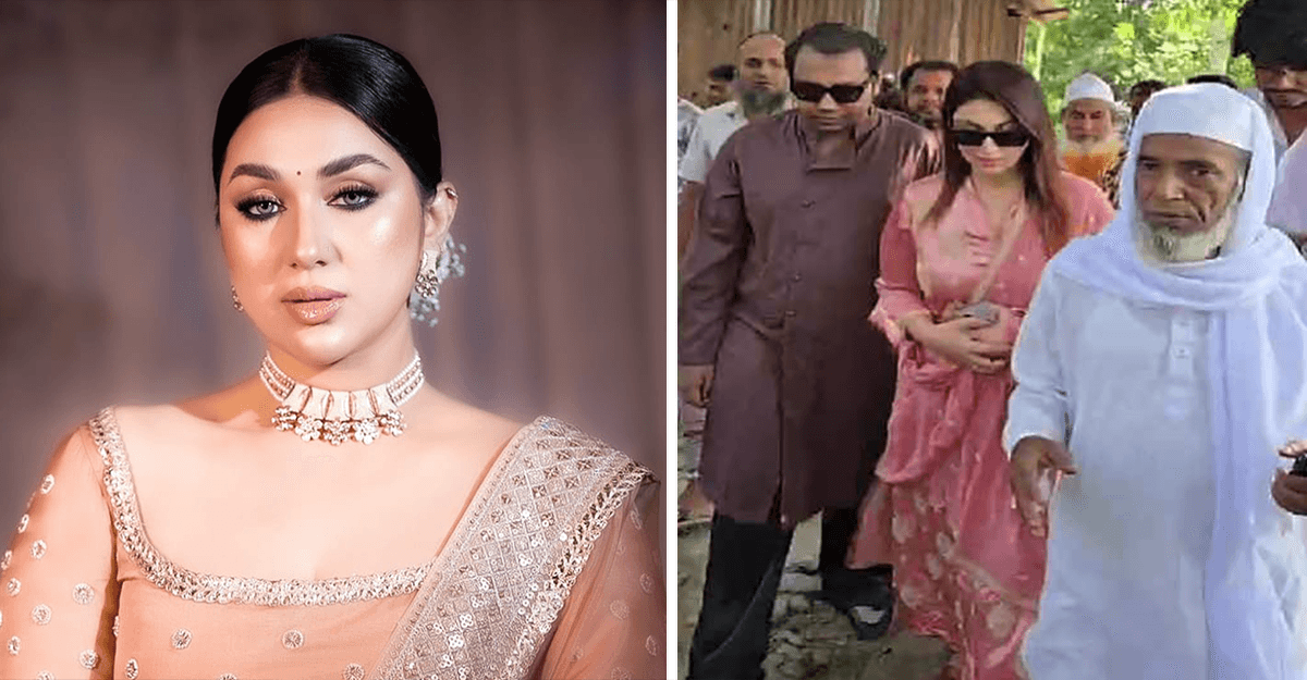 আলোচিত সেই রইস উদ্দিনের আমন্ত্রণে গ্রামে অপু বিশ্বাস