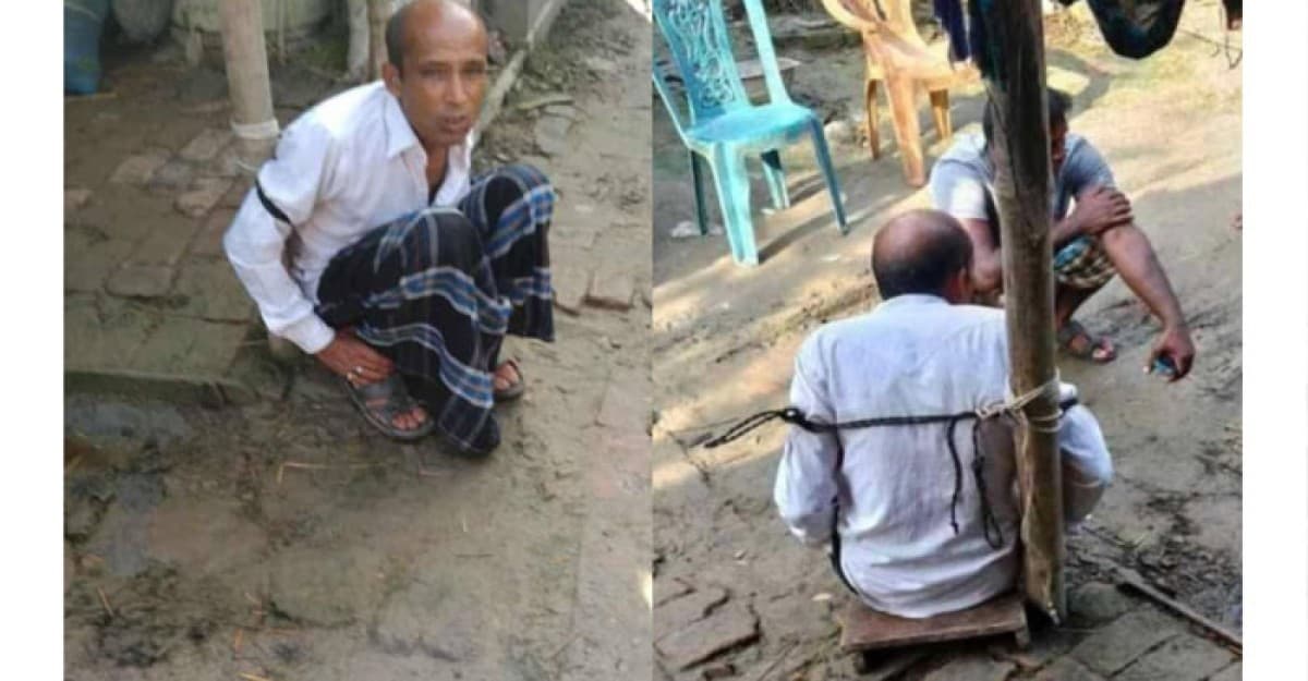 চুক্তি ভঙ্গের অভিযোগে বৃদ্ধকে খুঁটিতে বেঁধে মারধরের অভিযোগ