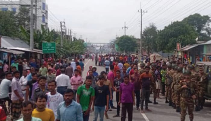 উত্তরা ইপিজেডে কারখানা বন্ধের জেরে সংঘর্ষ, এক শ্রমিক নিহত