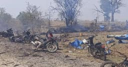 মিয়ানমারে নির্বাচনী সময় জান্তার বিমান হামলা, নিহত অন্তত ১৭০ জন