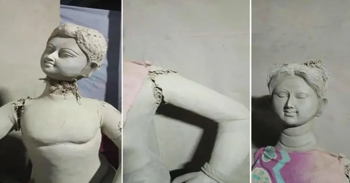কুষ্টিয়ায় দুর্গাপূজার আগে মন্দিরে ঢুকে ৪ প্রতিমা ভাঙচুর