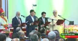 শপথ নেওয়া ৬ মন্ত্রী ও প্রতিমন্ত্রী কে কোন দায়িত্ব পাচ্ছেন?
