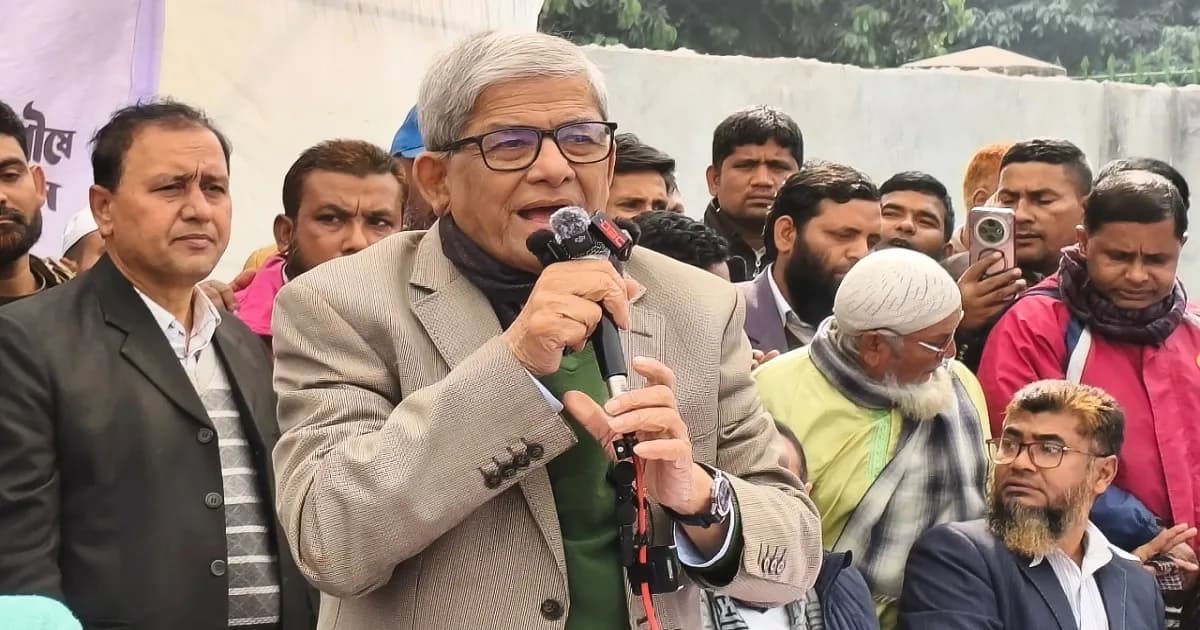 স্বাধীনতাবিরোধীদের হাতে দেশের নিরাপত্তা নেই: মির্জা ফখরুল