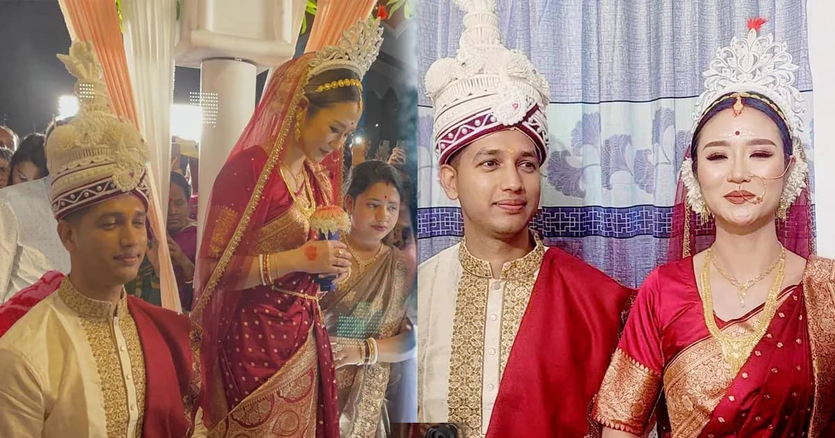 রাজনগরে আন্তর্জাতিক বিয়ে, চীনা তরুণী প্রবাসী যুবকের বন্ধন