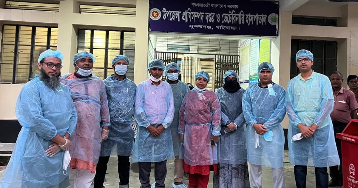 অ্যানথ্রাক্স আক্রান্ত এলাকায় তদন্তে বাকৃবি গবেষক দল