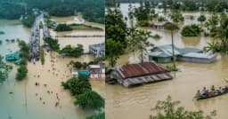 বন্যায় প্রাণহানি বেড়ে ৫৬, আশ্রয়কেন্দ্রে ১০ হাজারের বেশি মানুষ