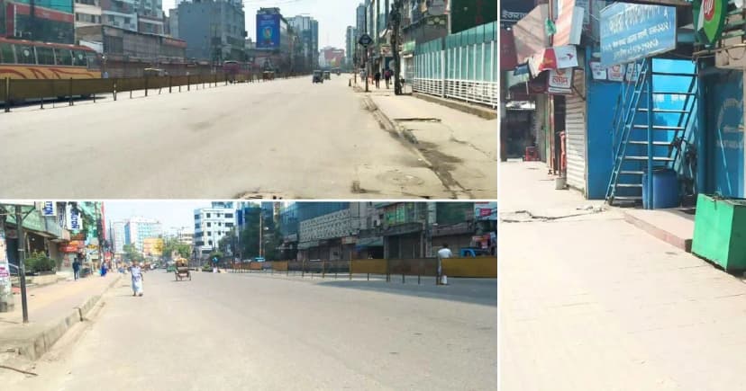 ঈদের ছুটিতে ফাঁকা ঢাকার নীরব রূপ