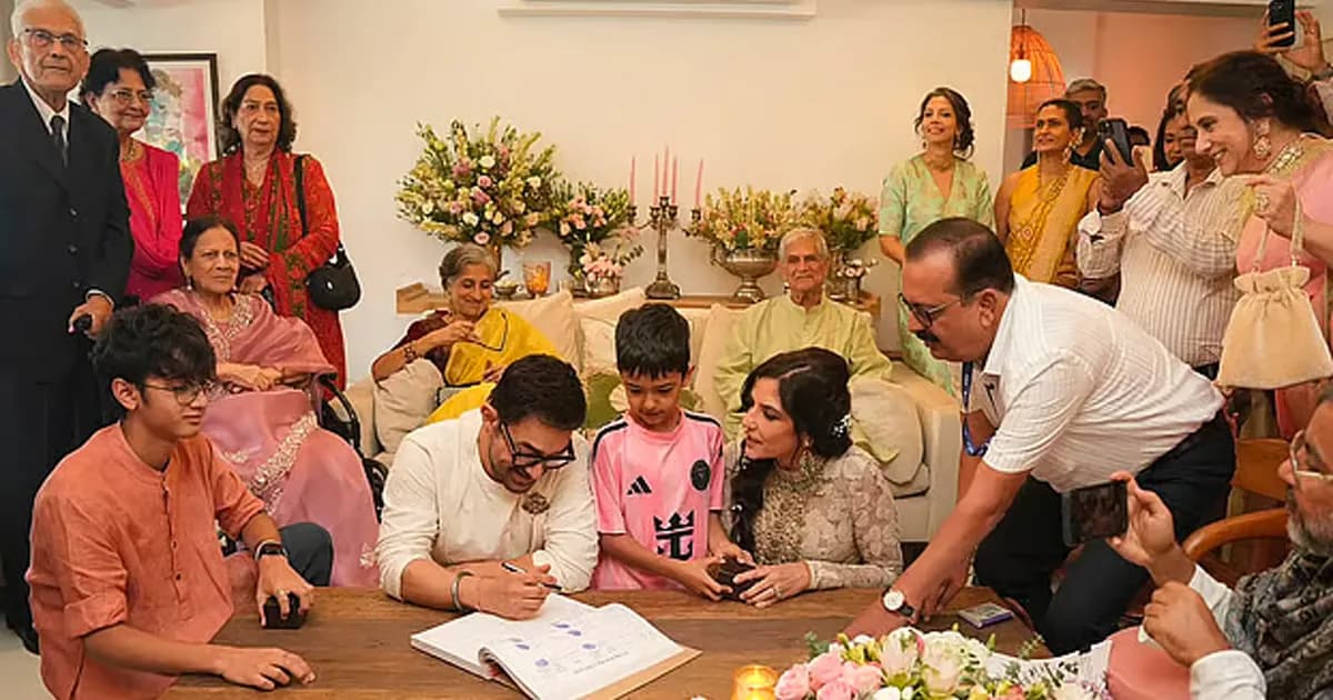 তৃতীয়বার বিয়ের বন্ধনে আমির খান, প্রকাশ্যে এলো প্রথম ছবি