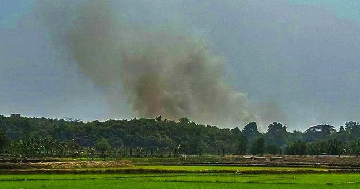 টেকনাফ সীমান্তে ফের আতঙ্ক, মিয়ানমার থেকে বিস্ফোরণ