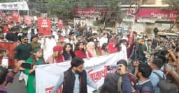 মহান বিজয় দিবসে রাজধানীতে এনসিপির ‘আগ্রাসন বিরোধী’ মিছিল