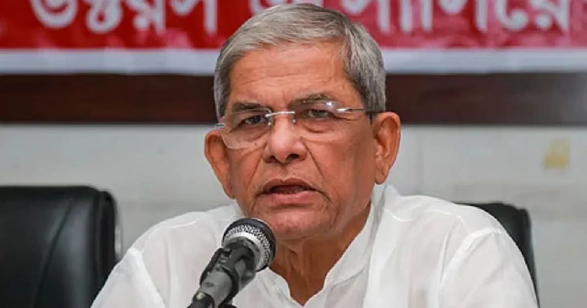 জাতীয় নির্বাচন বানচাল করতে গুপ্ত হামলা চালানো হচ্ছে: মির্জা ফখরুল