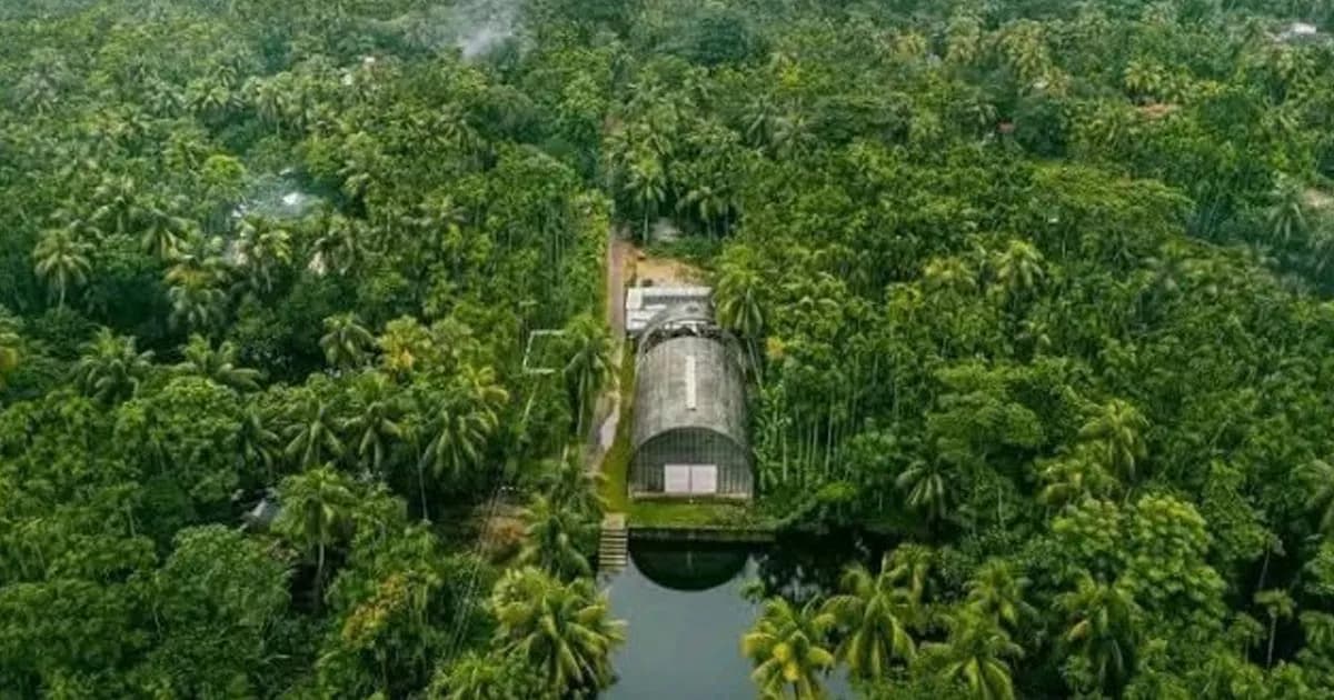সবুজের বুকে দৃষ্টিনন্দন বায়তুল মামুর জামে মসজিদ