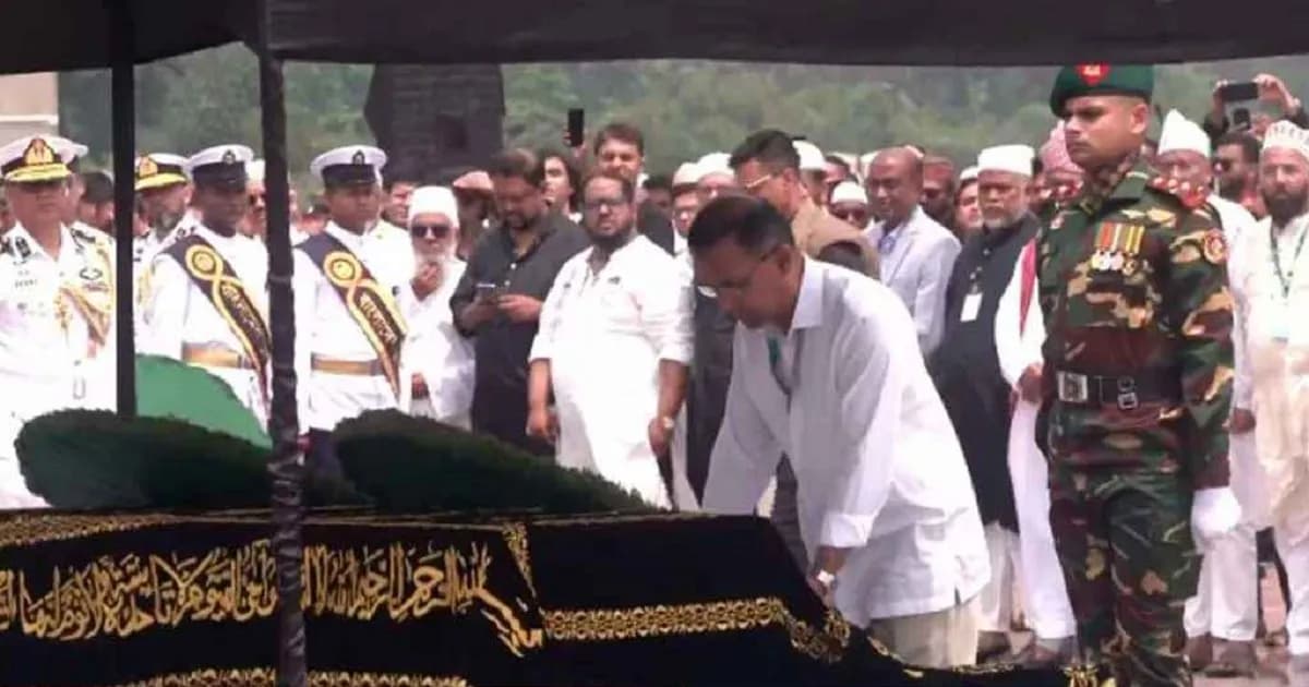 সংসদ প্রাঙ্গণে স্পিকারের স্ত্রীর জানাজা সম্পন্ন, প্রধানমন্ত্রীর শ্রদ্ধা