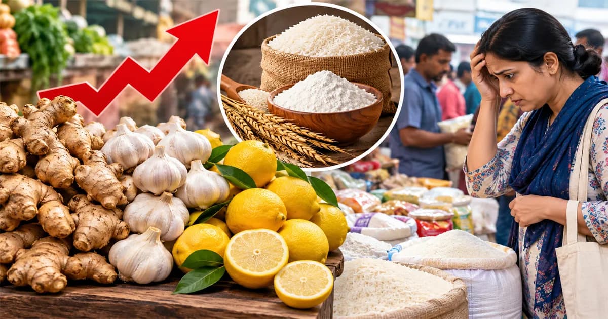 আদা-রসুন-লেবুর দামে আগুন, চাল-ময়দা কিনতেও চাপে ক্রেতারা