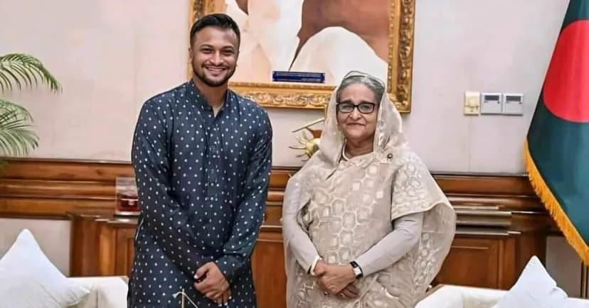 হাসিনাকে ‘অধিনায়ক’ বললেন সাকিব, চান তার সঙ্গে দেশে ফিরতে