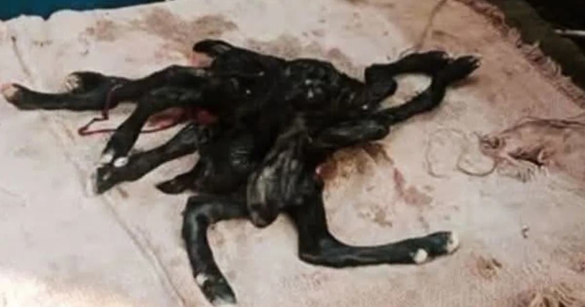 মণিরামপুরে আট পা বিশিষ্ট ছাগল ছানার জন্ম, উৎসুক জনতার ভিড়