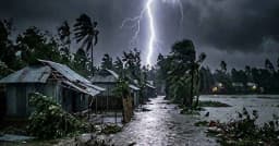 বজ্রপাত ও ঝোড়ো হাওয়ার আভাস, নদীবন্দরে সতর্ক সংকেত