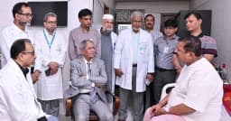 ভূমিমন্ত্রীকে দেখতে হাসপাতালে রাষ্ট্রপতি
