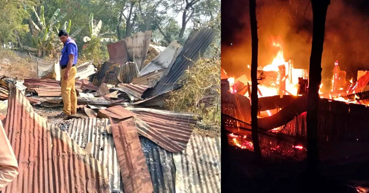 হাতিয়ায় ছাত্রদল নেতার বাড়িতে মধ্যরাতে অগ্নিসংযোগ