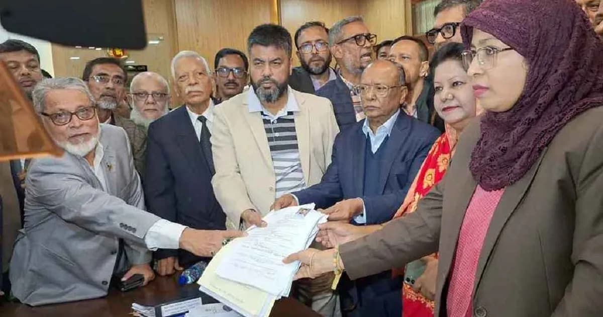 ফেনী-১ আসনে খালেদা জিয়ার পক্ষে মনোনয়নপত্র জমা