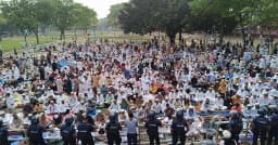 ঐতিহ্যবাহী শোলাকিয়া ঈদগাহ ময়দানে ভোর থেকেই মুসল্লিদের ঢল