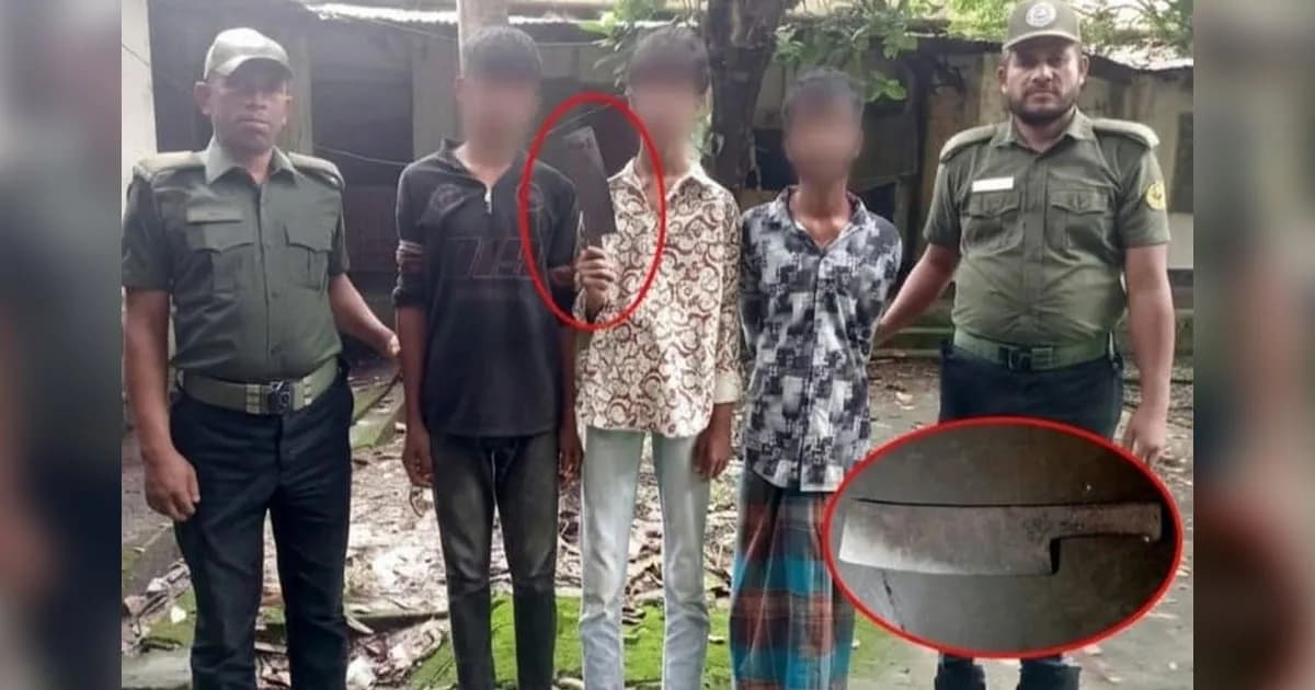 ময়মনসিংহ জুট মিলে আনসারের অভিযানে অস্ত্রসহ তিন চোর আটক