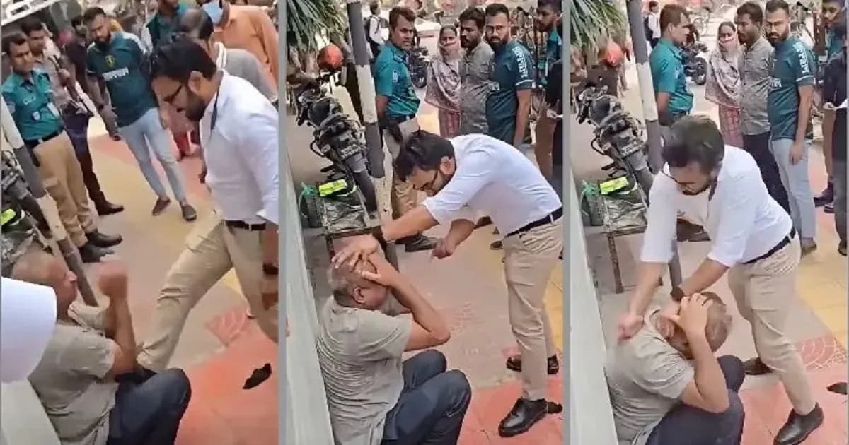 মারধরের ভিডিও ভাইরালের পর যুবক আটক, দাঁড়িয়ে থাকা পুলিশ প্রত্যাহার